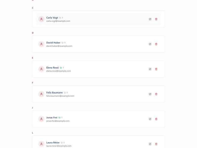 Contact Management